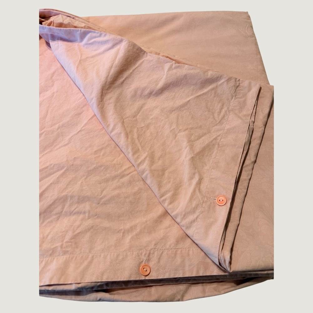 Ralph Lauren "Appearing" Avery Pink Paisley Damask Duvet Full/Queen 80x 88 READ - Picture 2 of 6